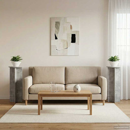 Supporto per piante 2 pcs Grigio Cemento Ø40 x 100 cm | homemem39