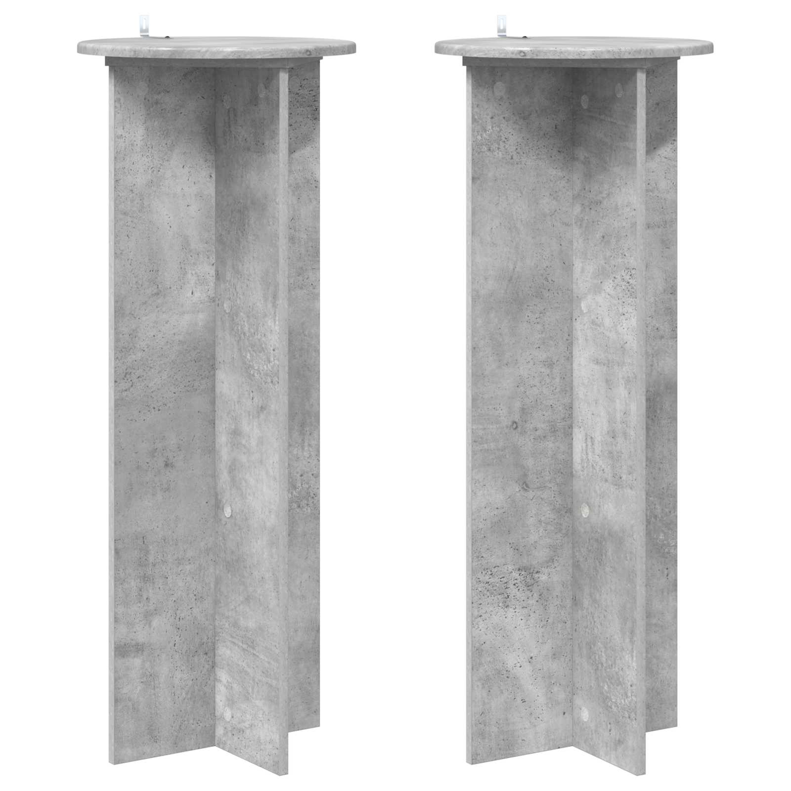 Supporto per piante 2 pcs Grigio Cemento Ø40 x 100 cm | homemem39
