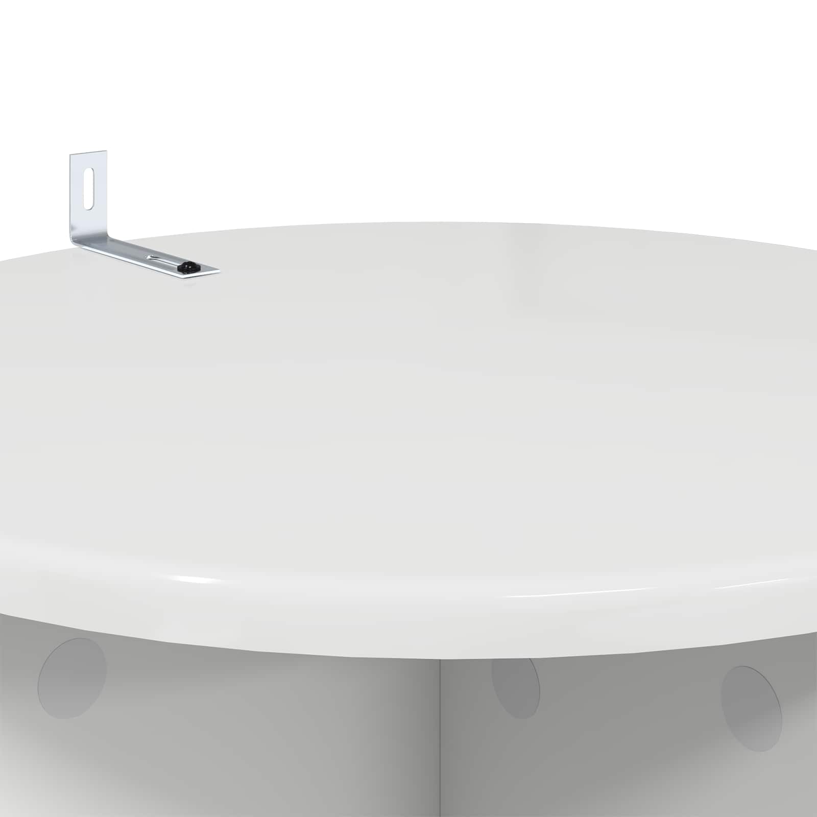 Supporto per piante 2 pcs Bianco Lucido Ø40 x 100 cm | homemem39