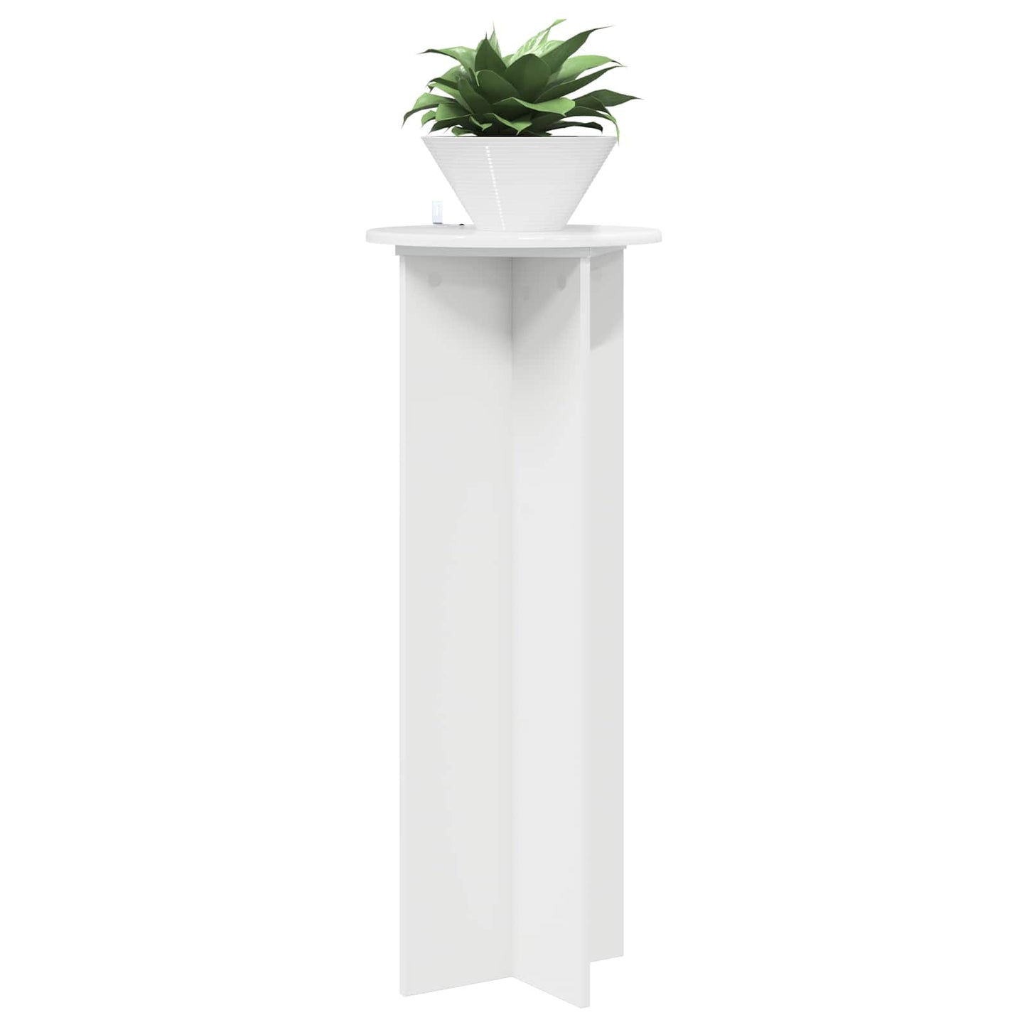 Supporto per piante 2 pcs Bianco Lucido Ø40 x 100 cm | homemem39
