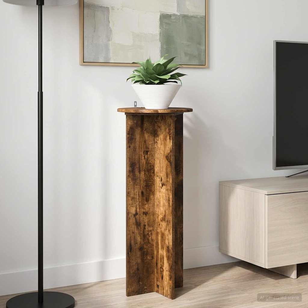 Supporto per piante 2 pcs Rovere Fumo Ø40 x 100 cm | homemem39