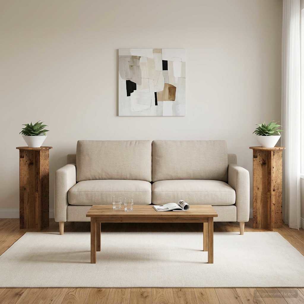 Supporto per piante 2 pcs Legno antico Ø40 x 100 cm | homemem39