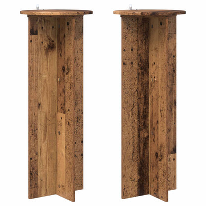 Supporto per piante 2 pcs Legno antico Ø40 x 100 cm | homemem39