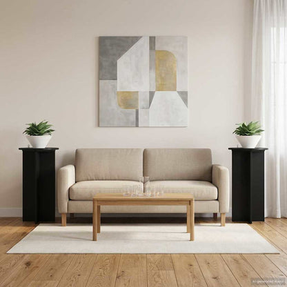 Supporto per piante 2 pcs Nero 40 x 40 x 80 cm | homemem39