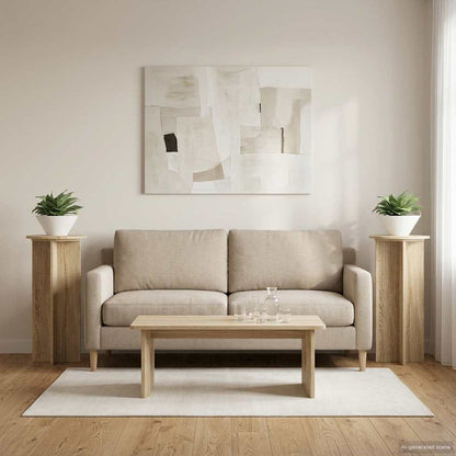 Supporto per piante 2 pcs Rovere Sonoma 40 x 40 x 80 cm