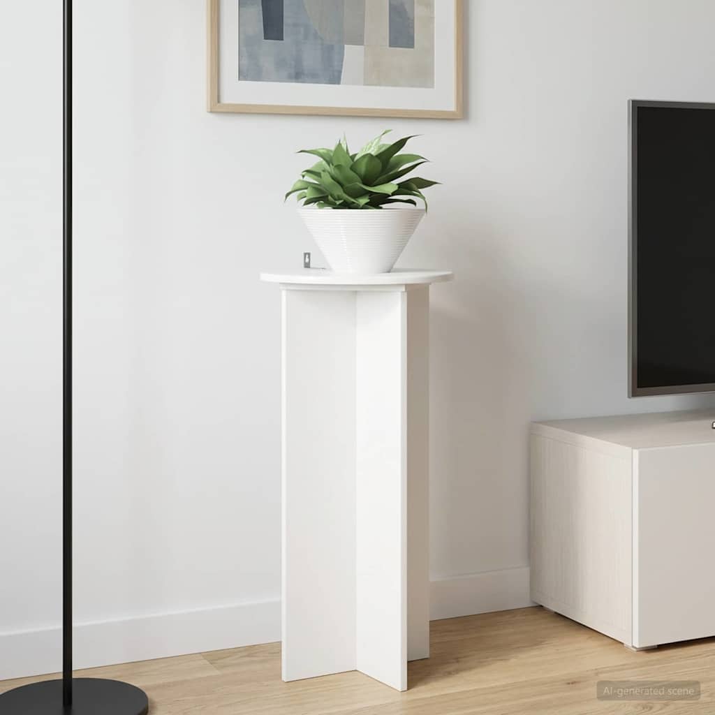 Supporto per piante 2 pcs Bianco Lucido 40 x 40 x 80 cm | homemem39