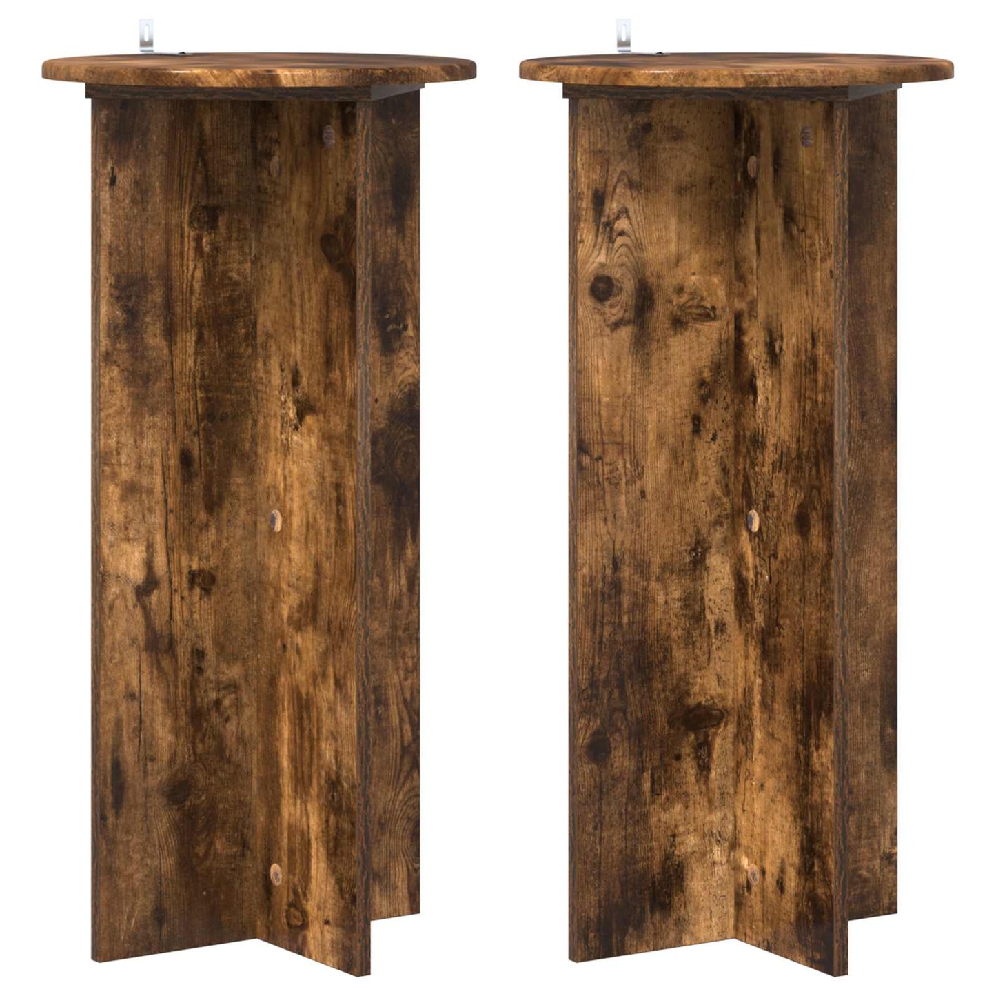 Supporto per piante 2 pcs Rovere Fumo 40 x 40 x 80 cm | homemem39