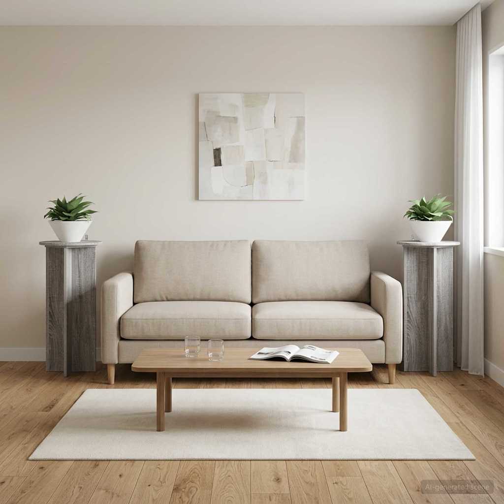 Supporto per piante 2 pcs Grigio Sonoma 40 x 40 x 80 cm | homemem39