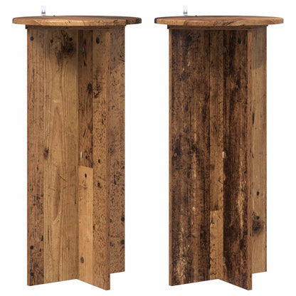 Supporto per piante 2 pcs Legno antico 40 x 40 x 80 cm | homemem39