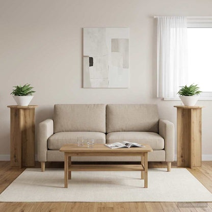 Supporto per piante 2 pcs Rovere Artigianale 40 x 40 x 80 cm | homemem39