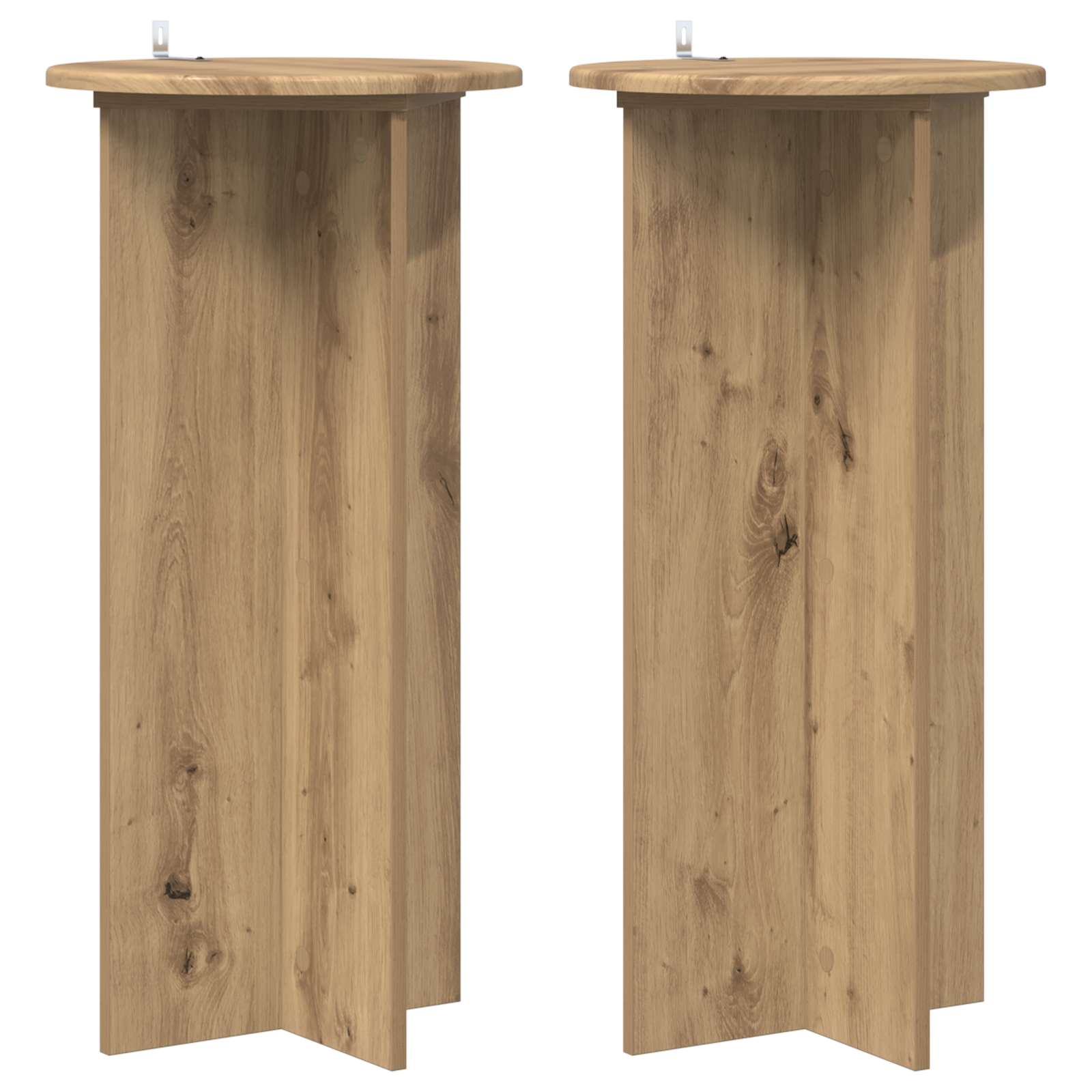 Supporto per piante 2 pcs Rovere Artigianale 40 x 40 x 80 cm | homemem39