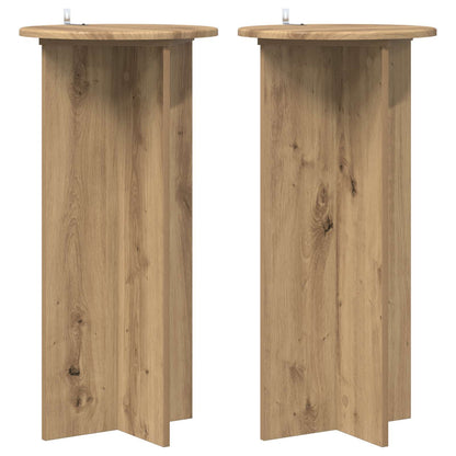 Supporto per piante 2 pcs Rovere Artigianale 40 x 40 x 80 cm | homemem39