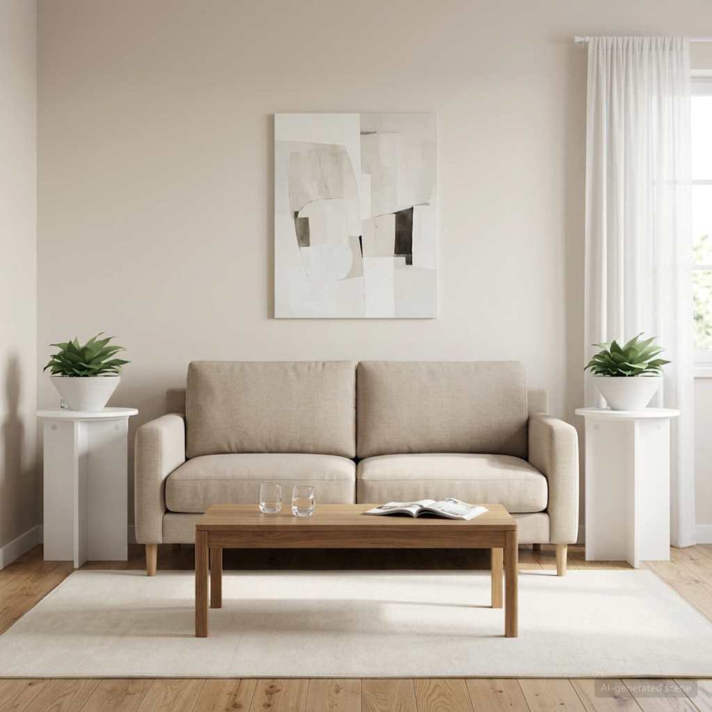 Supporto per piante 2 pcs Bianco Ø40 x 60 cm | homemem39