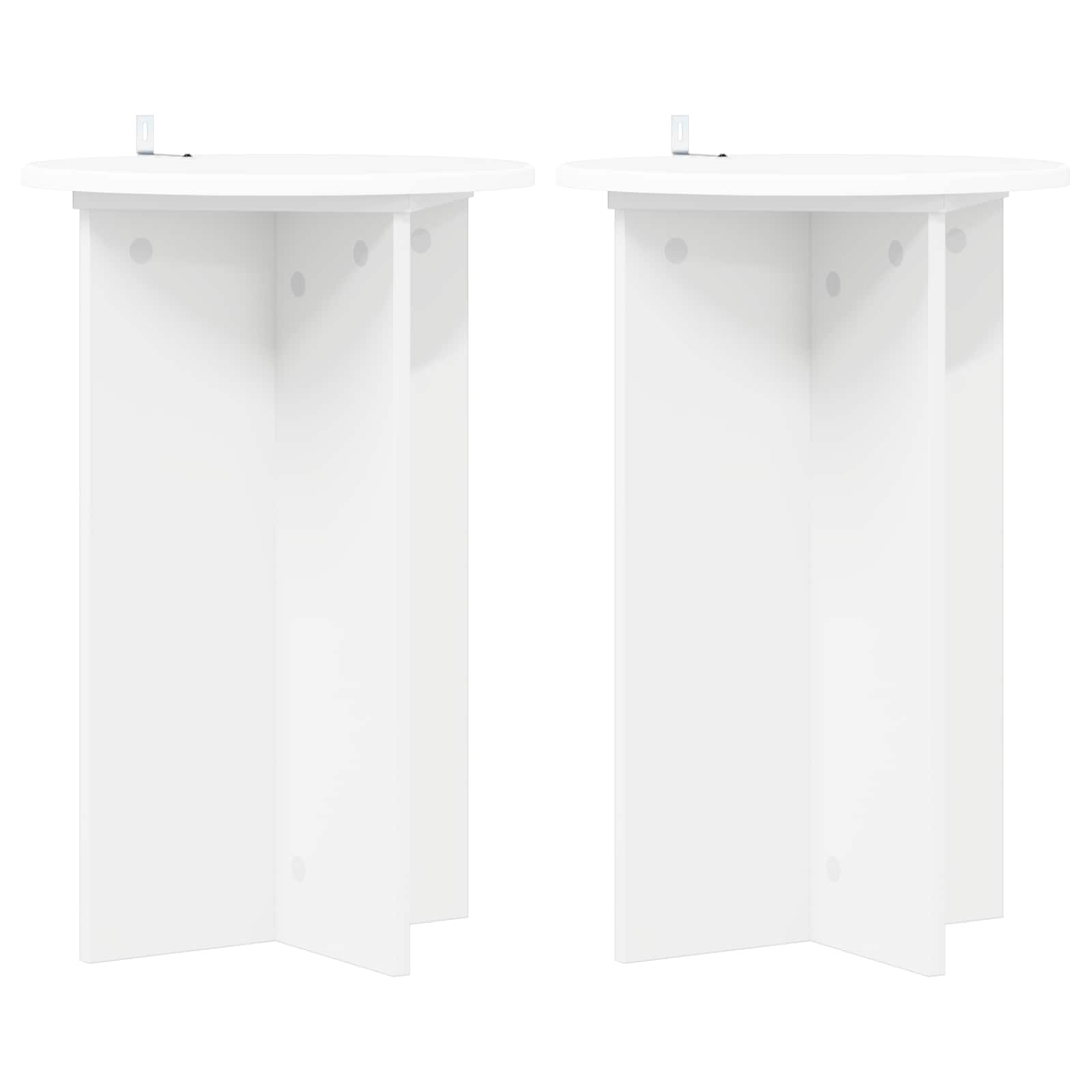 Supporto per piante 2 pcs Bianco Ø40 x 60 cm | homemem39