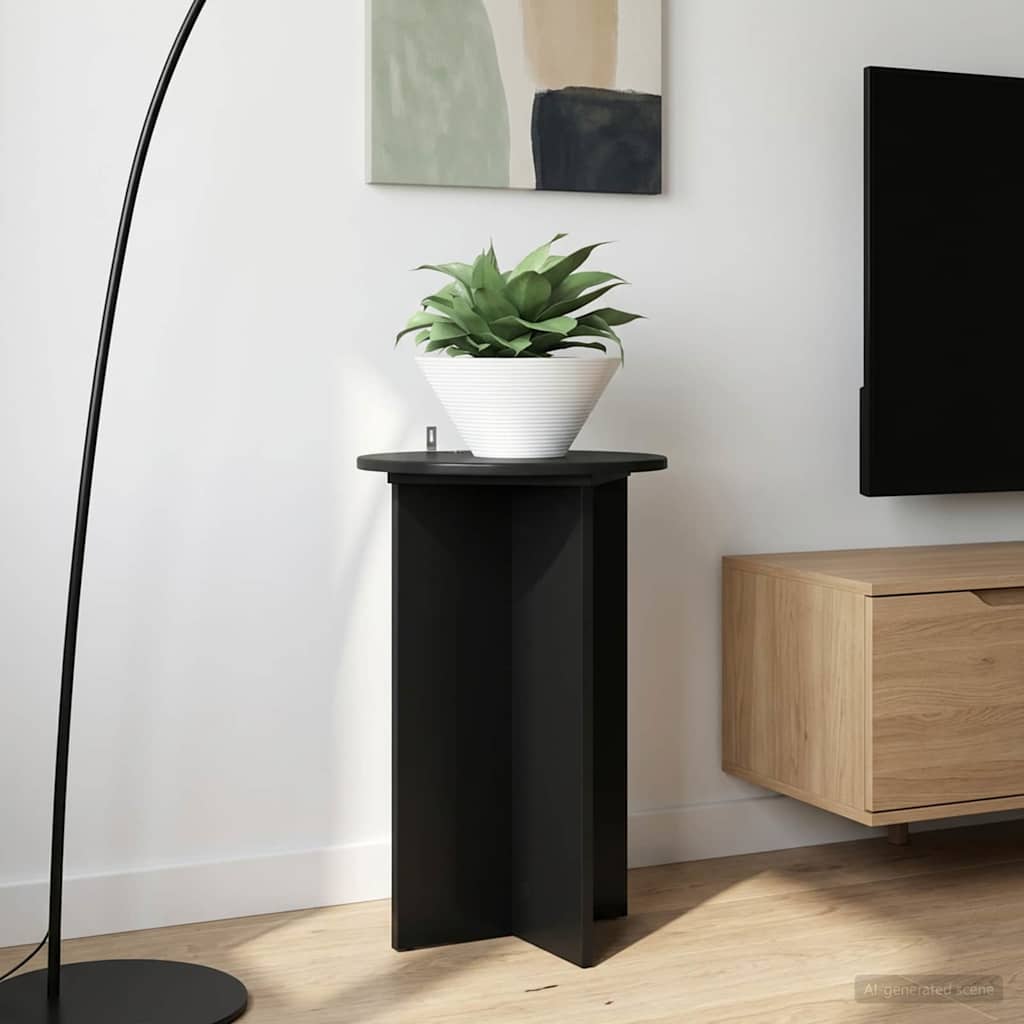 Supporto per piante 2 pcs Nero Ø40 x 60 cm Legno ingegnerizzato | homemem39