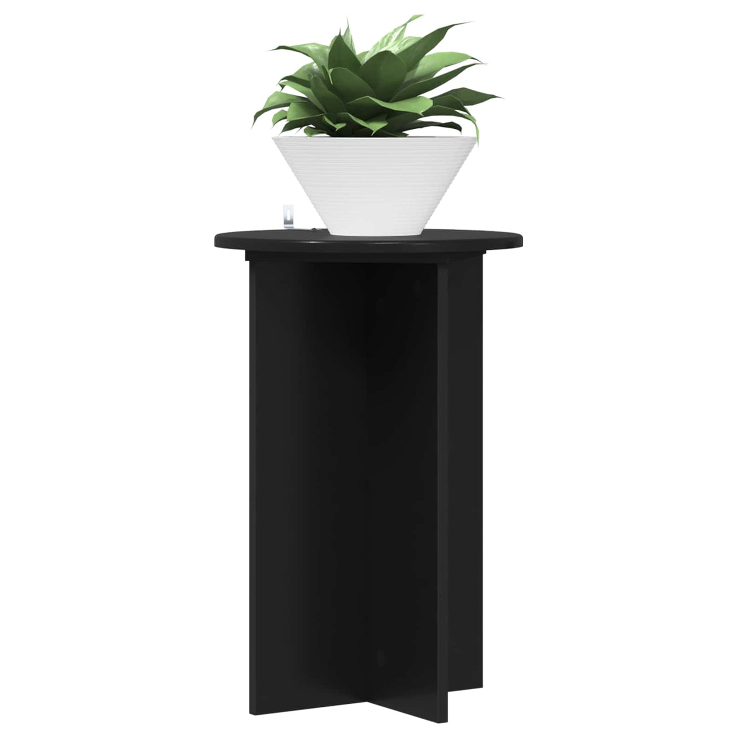 Supporto per piante 2 pcs Nero Ø40 x 60 cm Legno ingegnerizzato | homemem39