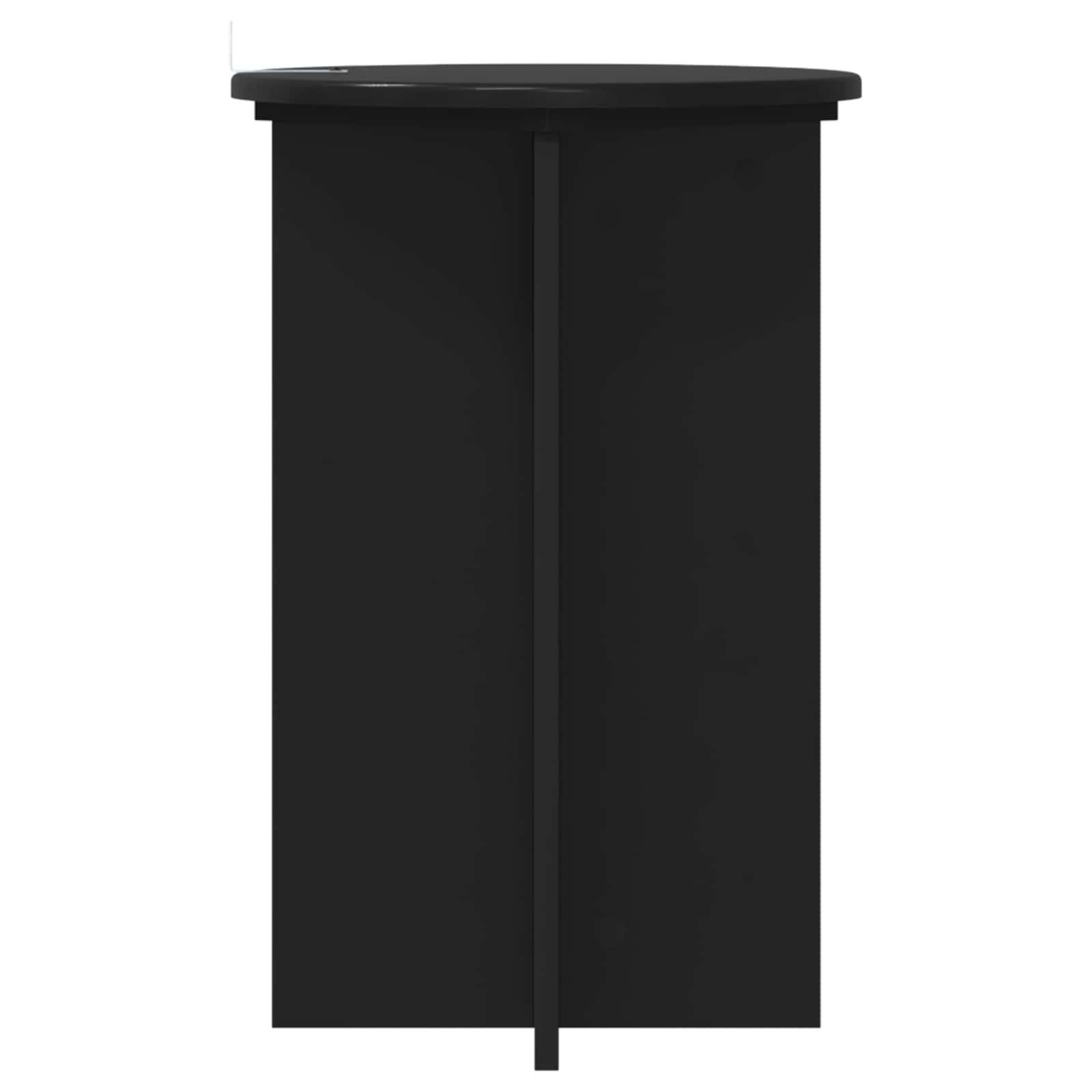 Supporto per piante 2 pcs Nero Ø40 x 60 cm Legno ingegnerizzato | homemem39