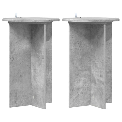 Supporto per piante 2 pcs Grigio Cemento Ø40 x 60 cm | homemem39