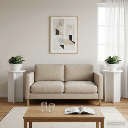 Supporto per piante 2 pcs Bianco Lucido Ø40 x 60 cm | homemem39