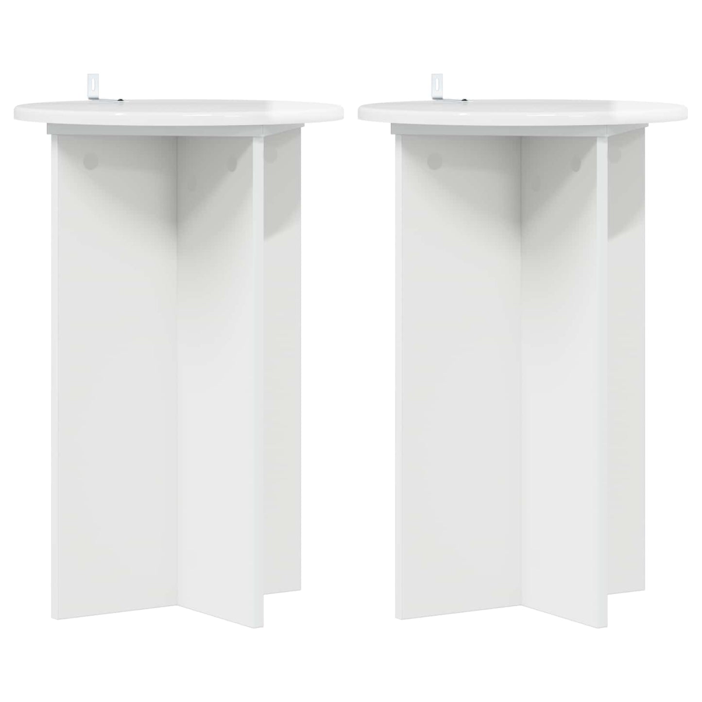 Supporto per piante 2 pcs Bianco Lucido Ø40 x 60 cm | homemem39
