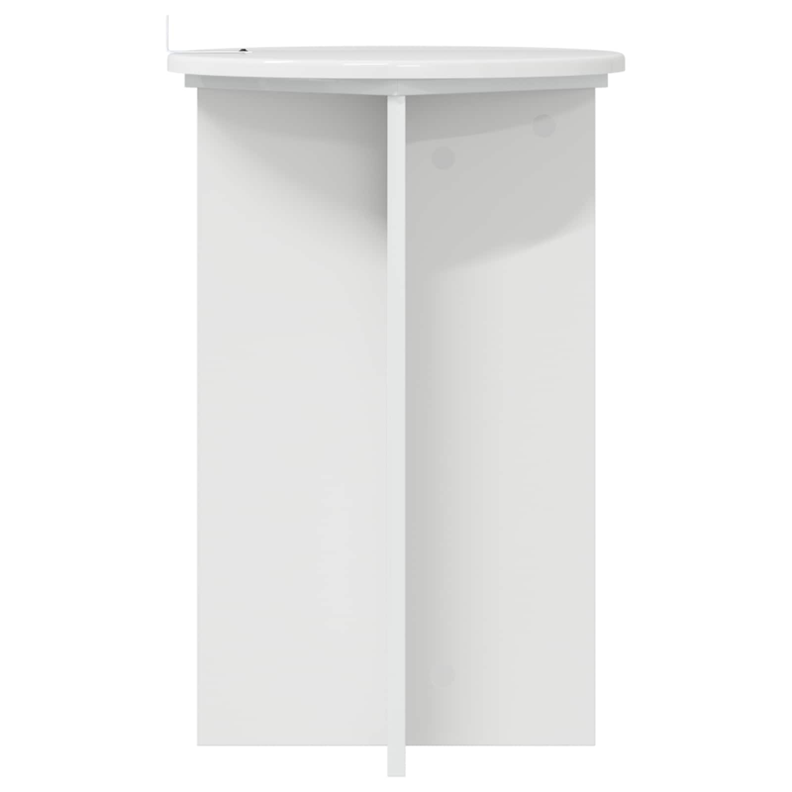 Supporto per piante 2 pcs Bianco Lucido Ø40 x 60 cm | homemem39