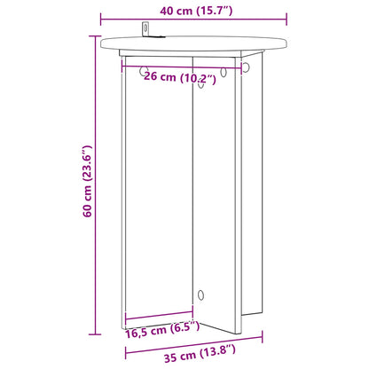 Supporto per piante 2 pz Grigio Sonoma Ø40 x 60 cm | homemem39