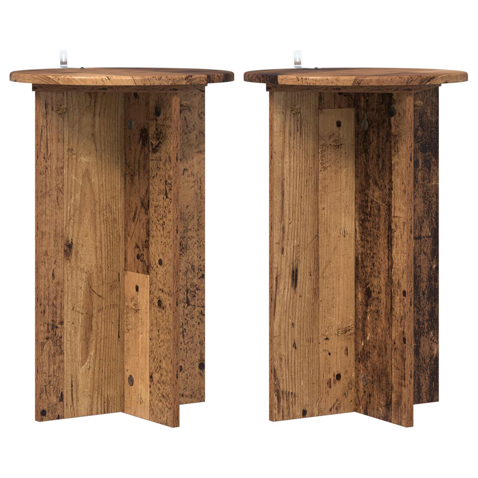 Supporto per piante 2 pcs Legno antico Ø40 x 60 cm | homemem39