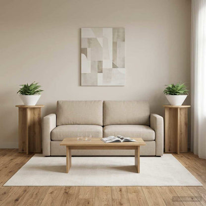 Supporto per piante 2 pcs Rovere Artigianale Ø40 x 60 cm | homemem39