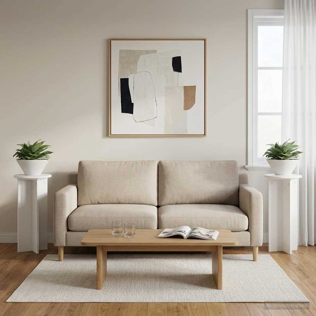 Supporto per piante 2 pcs Bianco Ø29,5 x 60 cm | homemem39