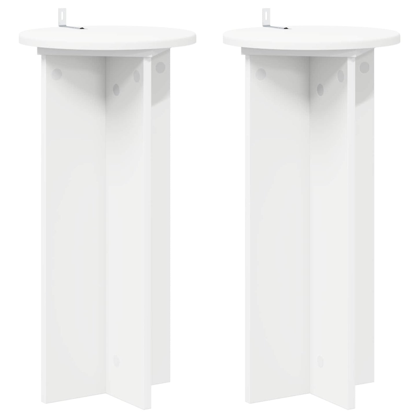 Supporto per piante 2 pcs Bianco Ø29,5 x 60 cm | homemem39