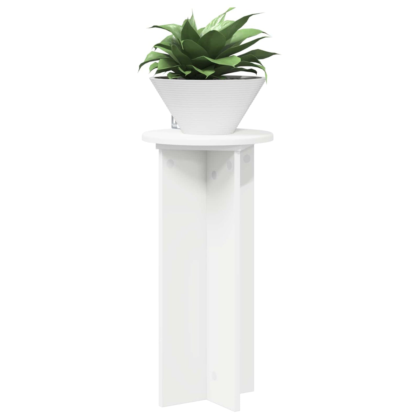 Supporto per piante 2 pcs Bianco Ø29,5 x 60 cm | homemem39