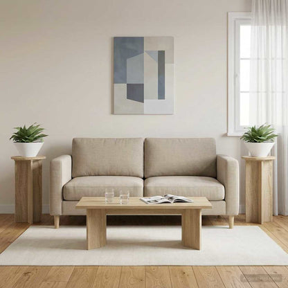 Supporto per piante 2 pcs Rovere Sonoma 29,5 x 29,5 x 60 cm | homemem39