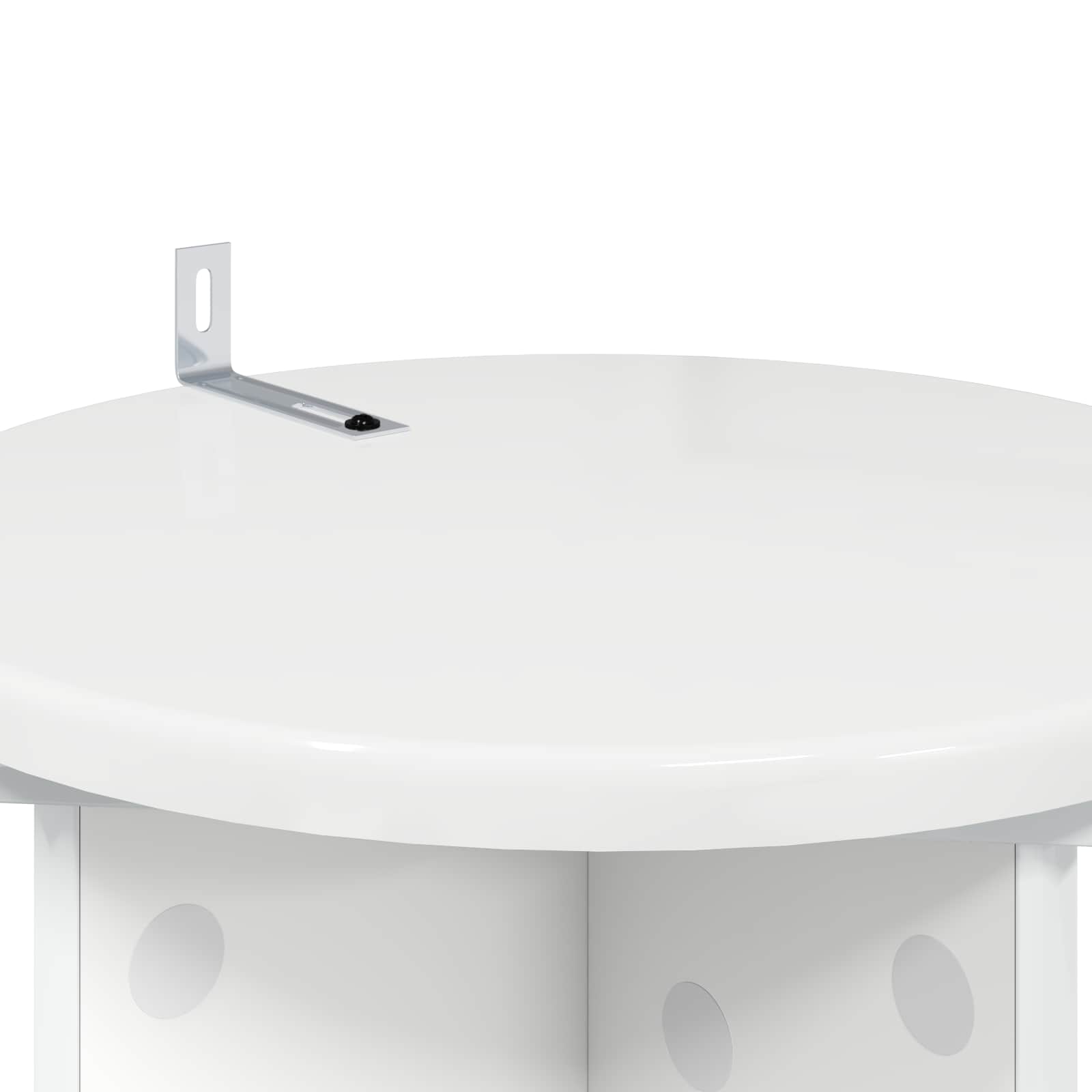 Supporto per piante 2 pcs Bianco Lucido 29,5 x 29,5 x 60 cm | homemem39