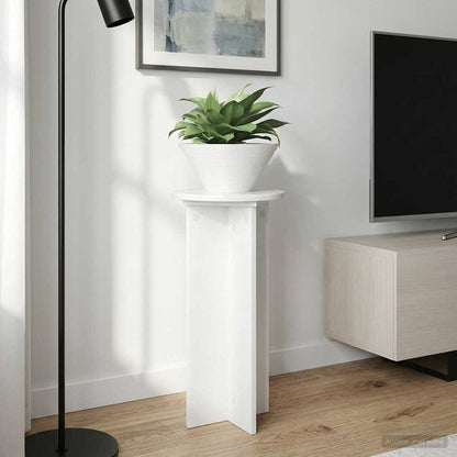 Supporto per piante 2 pcs Bianco Lucido 29,5 x 29,5 x 60 cm | homemem39