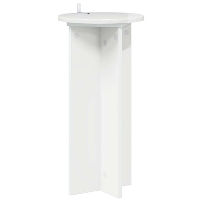 Supporto per piante 2 pcs Bianco Lucido 29,5 x 29,5 x 60 cm | homemem39