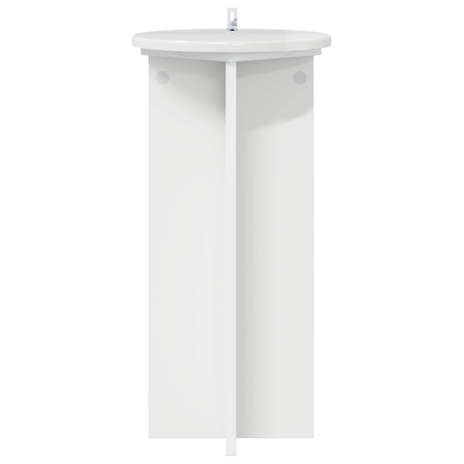 Supporto per piante 2 pcs Bianco Lucido 29,5 x 29,5 x 60 cm | homemem39