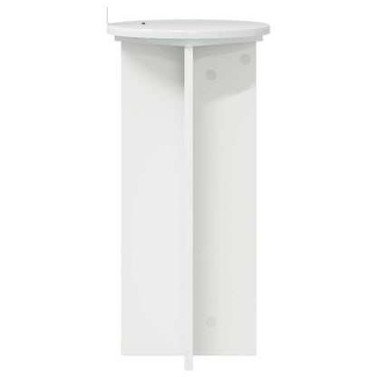 Supporto per piante 2 pcs Bianco Lucido 29,5 x 29,5 x 60 cm | homemem39