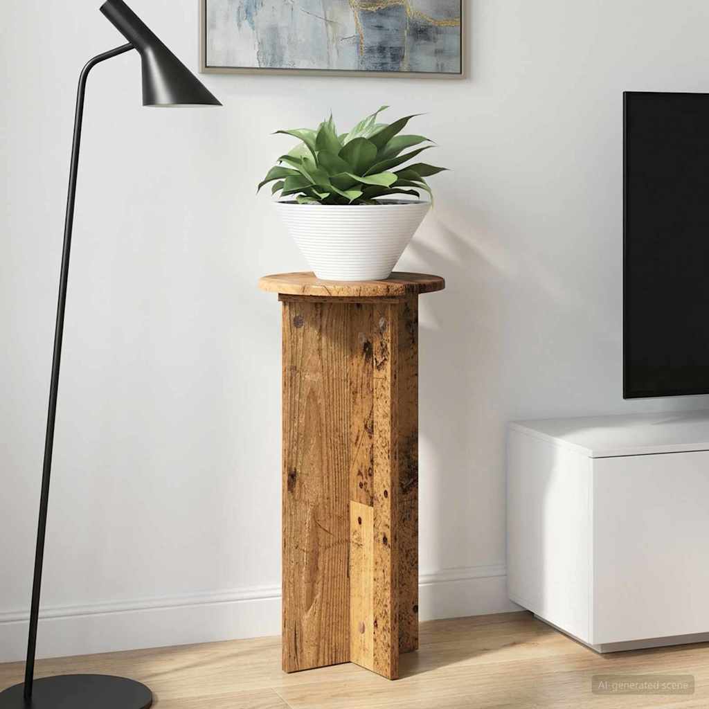 Supporto per piante 2 pcs Legno antico 29,5 x 29,5 x 60 cm | homemem39