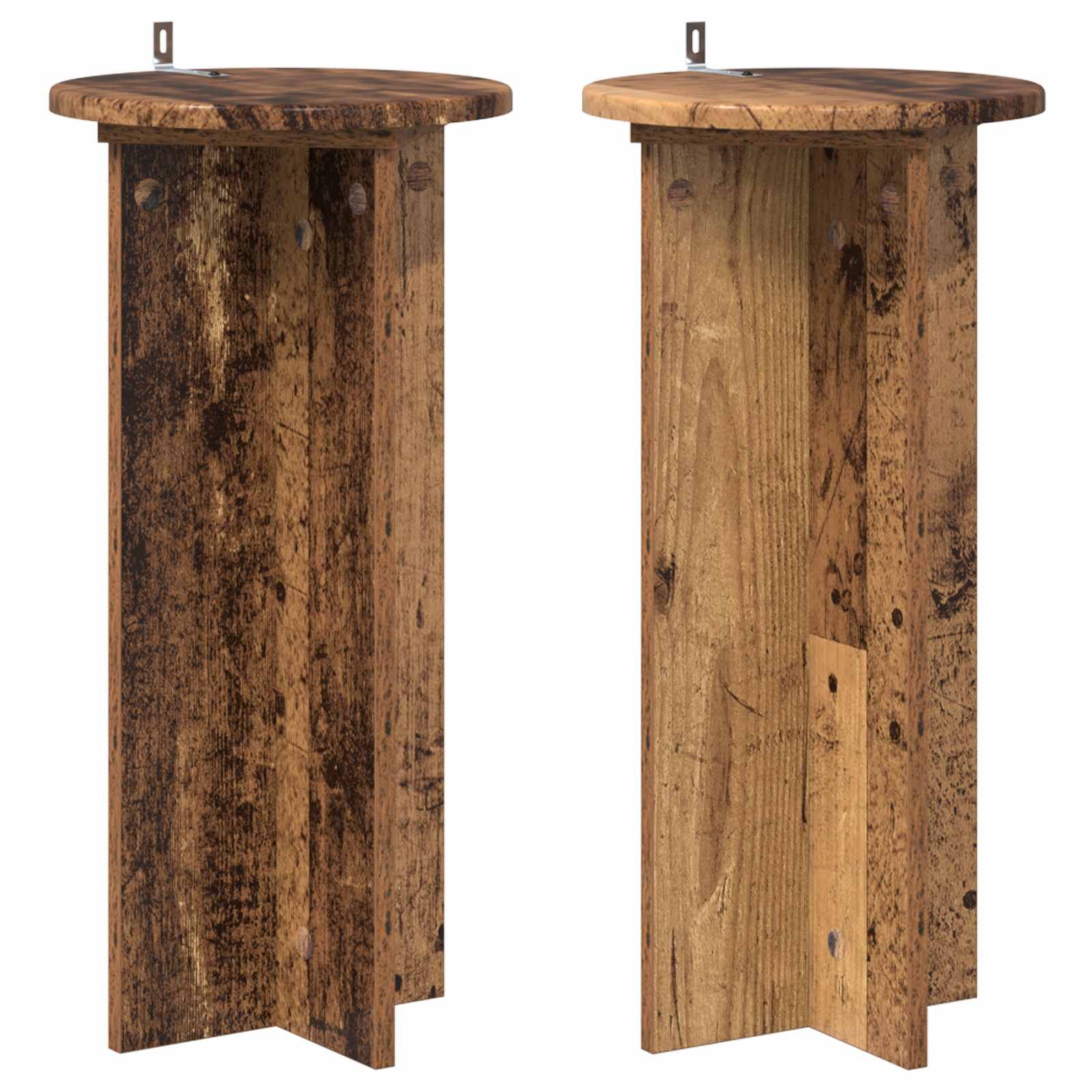 Supporto per piante 2 pcs Legno antico 29,5 x 29,5 x 60 cm | homemem39