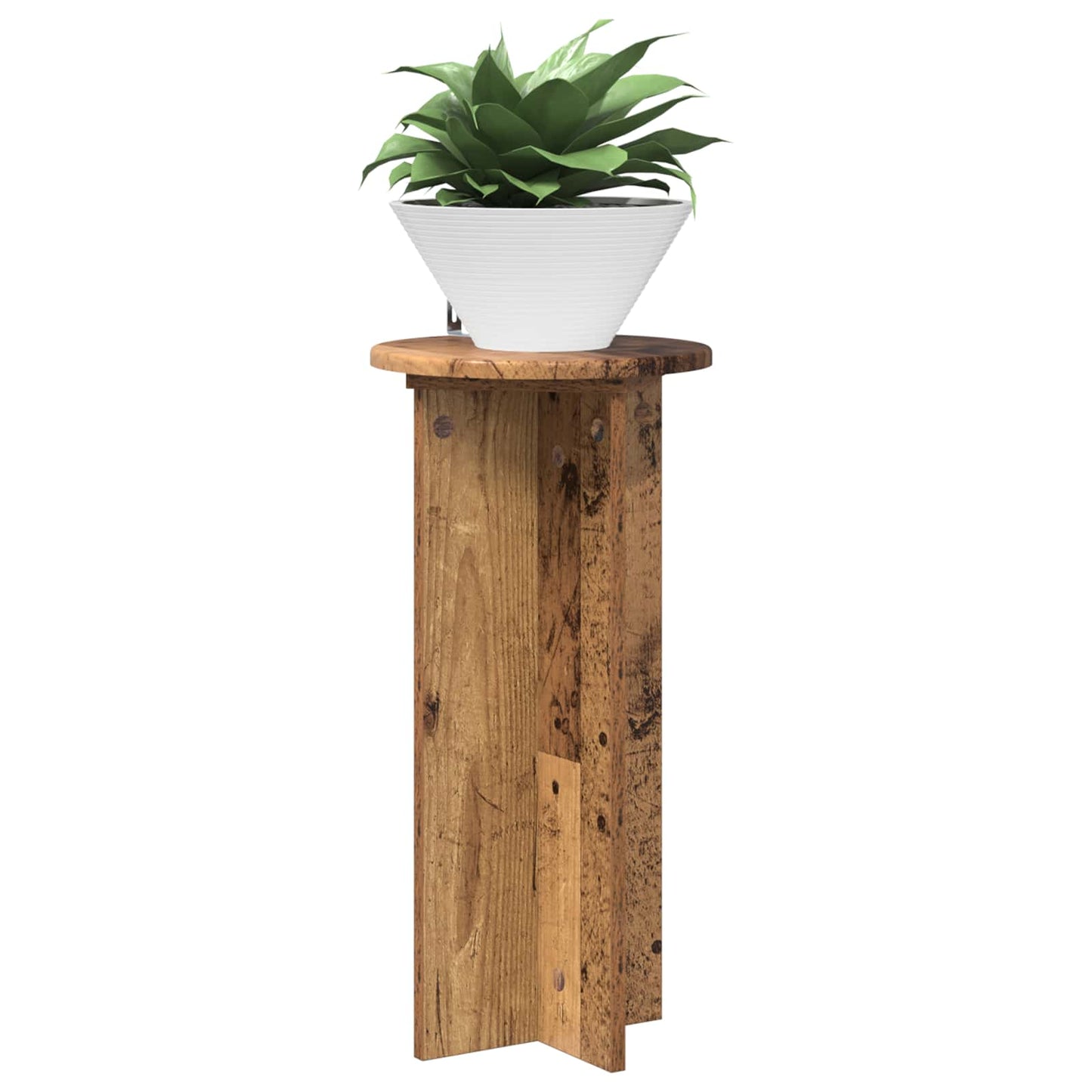 Supporto per piante 2 pcs Legno antico 29,5 x 29,5 x 60 cm | homemem39