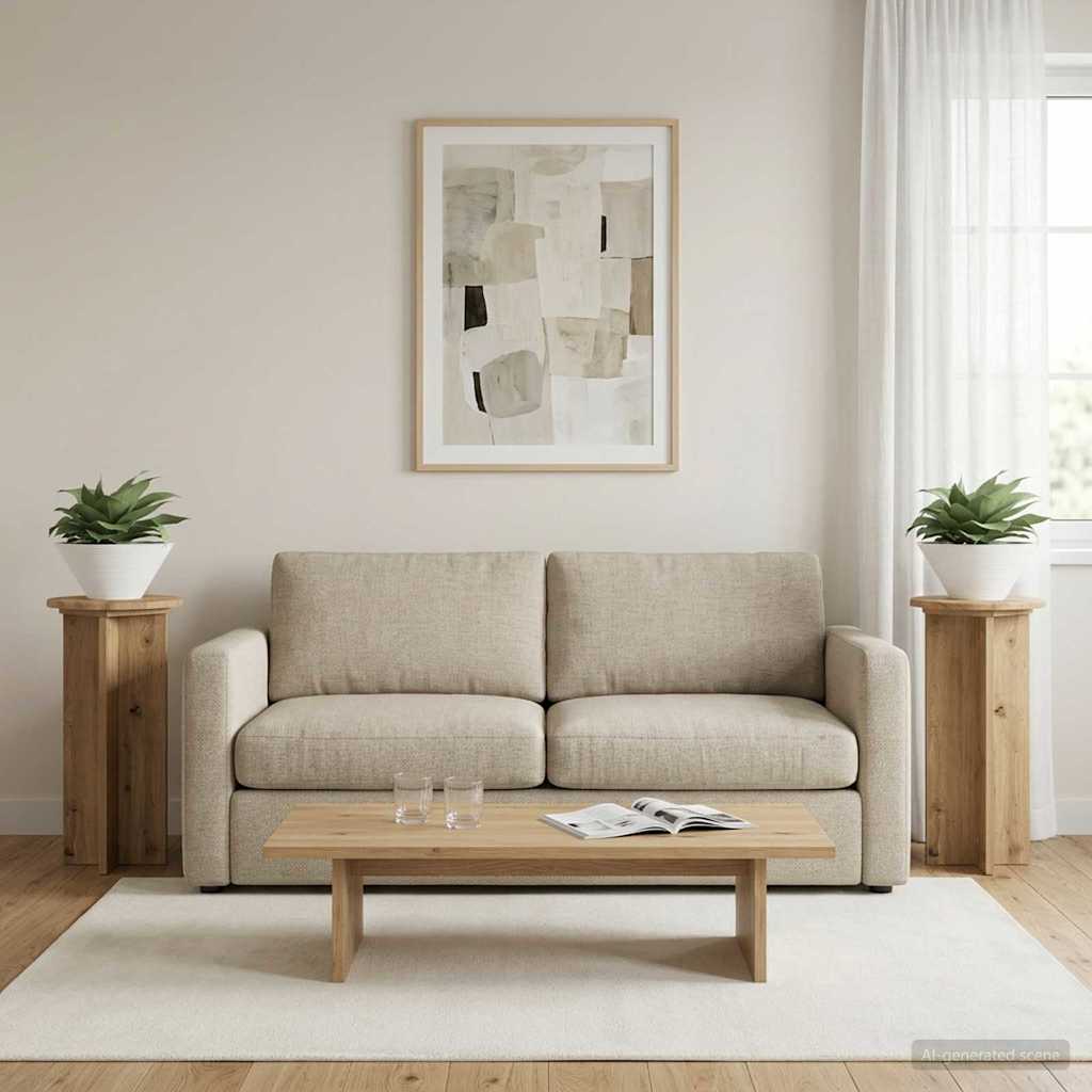 Supporto per piante 2 pcs Rovere Artigianale | homemem39