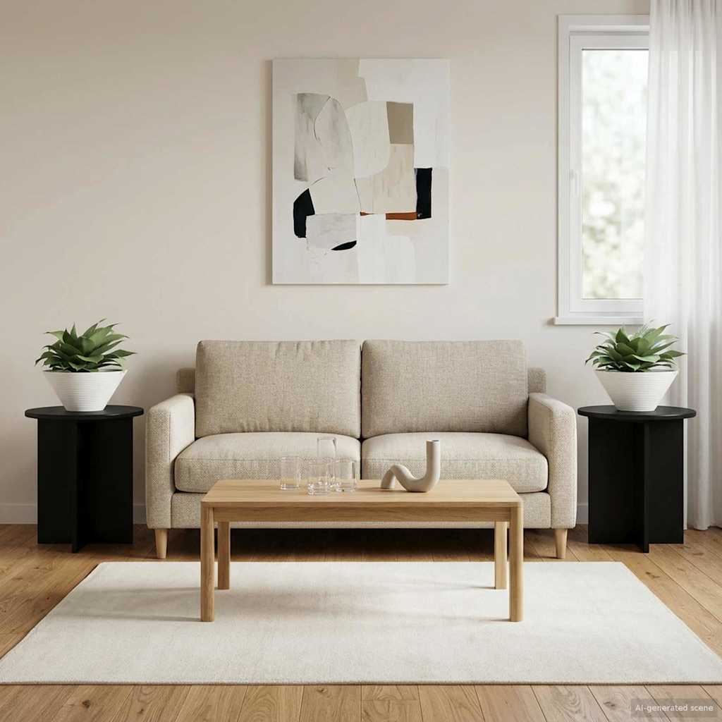 Supporto per piante 2 pcs Nero 40 x 40 x 40 cm | homemem39