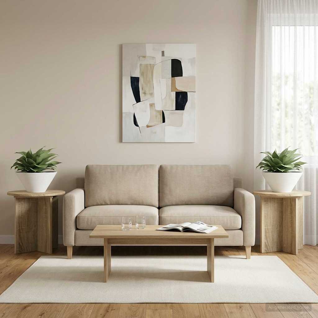 Supporto per piante 2 pcs Rovere Sonoma 40 x 40 x 40 cm | homemem39