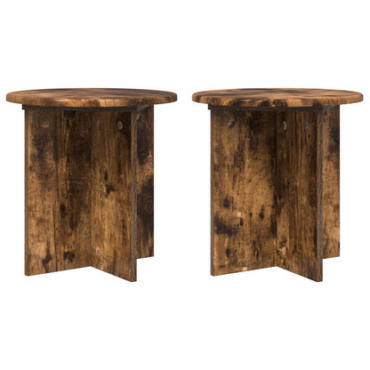 Supporto per piante 2 pcs Rovere Fumo 40 x 40 x 40 cm | homemem39