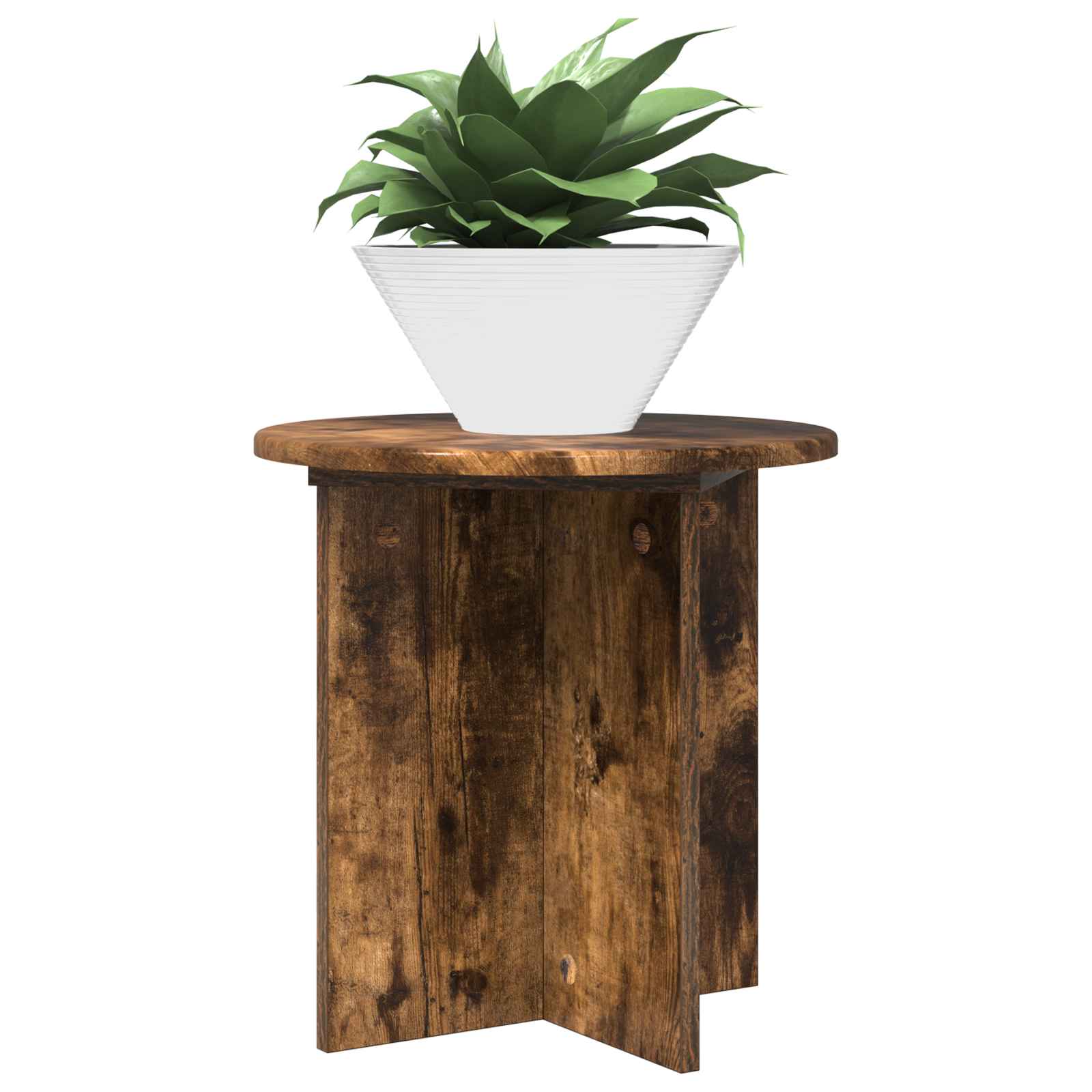 Supporto per piante 2 pcs Rovere Fumo 40 x 40 x 40 cm | homemem39