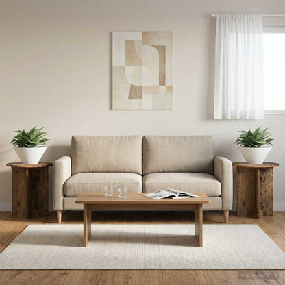 Supporto per piante 2 pcs Legno antico 40 x 40 x 40 cm | homemem39