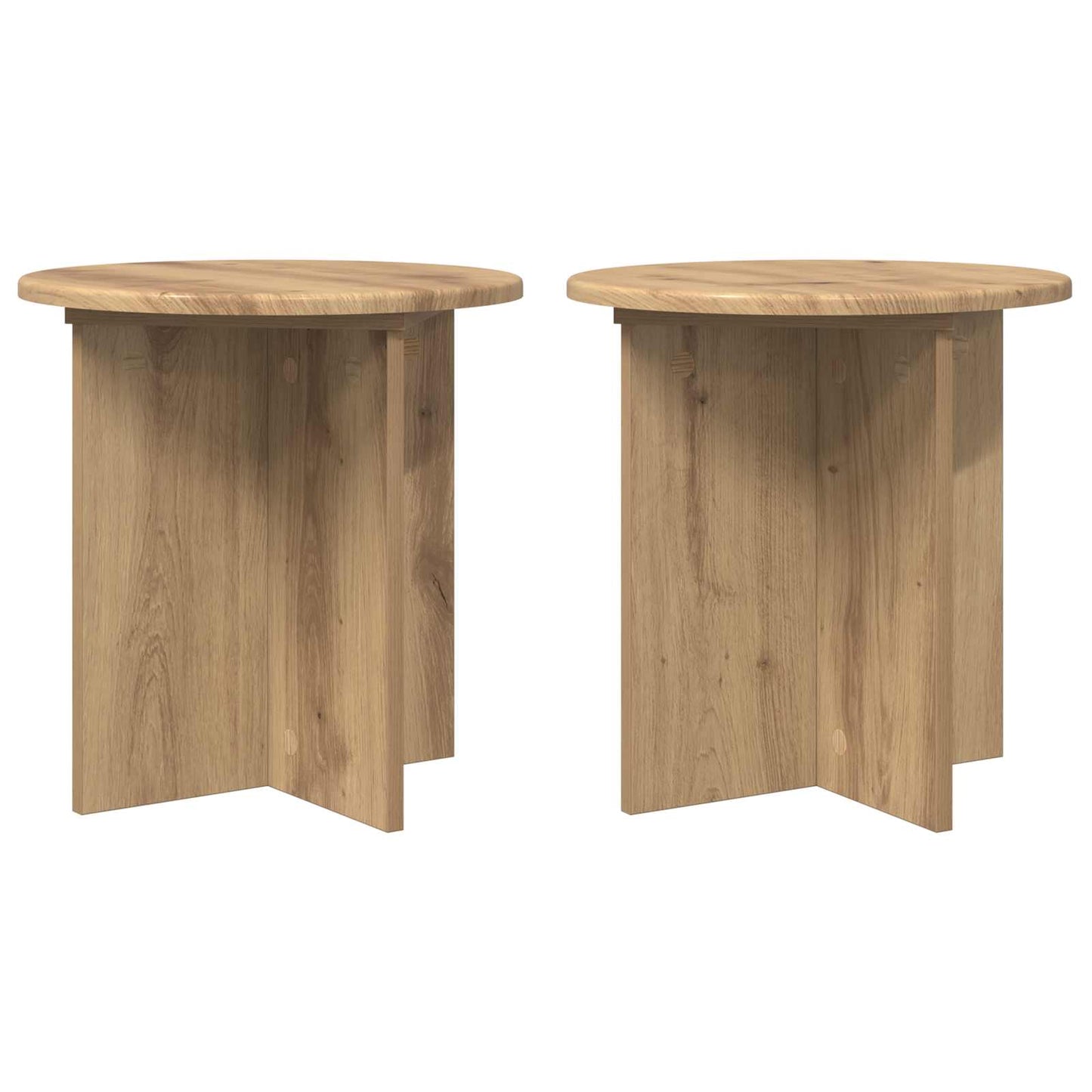 Supporto per piante 2 pcs Rovere Artigianale 40 x 40 x 40 cm | homemem39