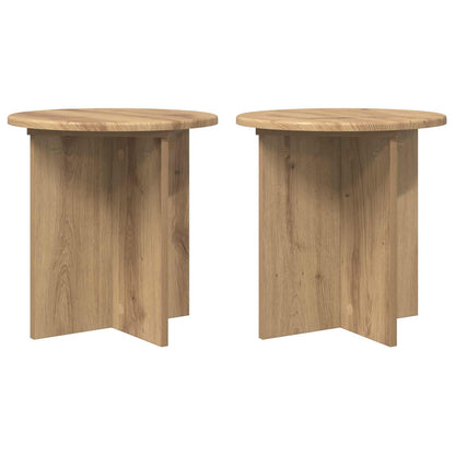Supporto per piante 2 pcs Rovere Artigianale 40 x 40 x 40 cm | homemem39