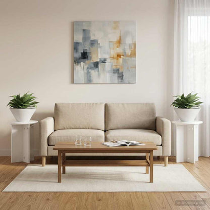 Supporto per piante 2 pcs Bianco Ø29,5 x 40 cm | homemem39