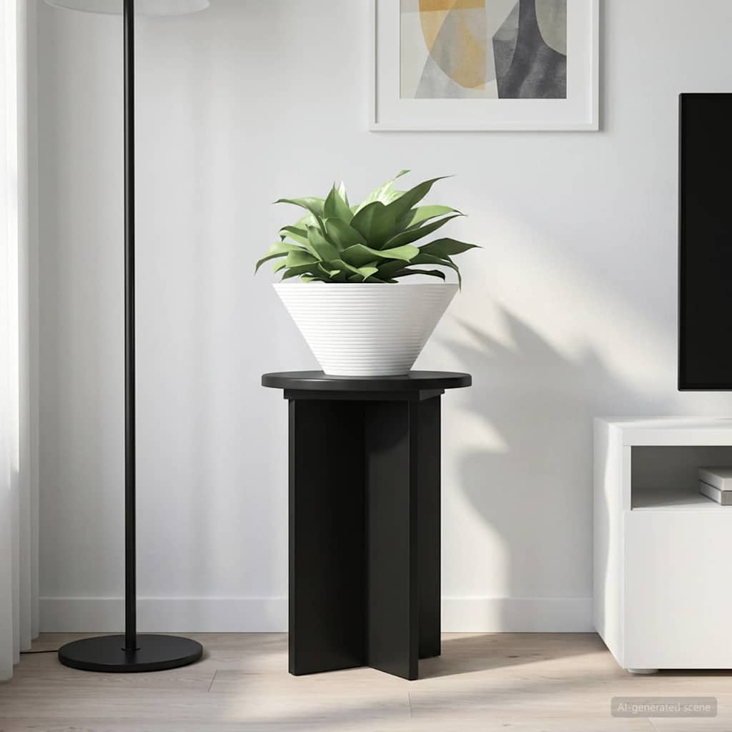 Supporto per piante 2 pcs Nero Ø29,5 x 40 cm | homemem39